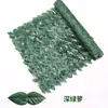 Planta Artificial Verde Rolo de Cerca Plástica Folha de Rabanete Verde Rede de Cerca Cerca de Varanda Planta Artificial Decoração de Cerca de Rattan