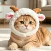 Suprimentos para Pets Chapéu para Pet Chapéu de Cachorro com Orelhas Expostas Antiderrapante Ajustável Chapéu de Bacia Chapéu para Filhote Chapéu de Gato Chapéu de Cachorro