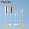 Estoque Pronto para Entrega Transfronteiriça Frascos Roll-on de Vidro Transparente de 5ml 10ml Frascos para Óleos Essenciais Frascos de Perfume Frascos de Amostra Frascos de Teste
