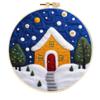 Ins Venta Caliente Halloween Fantasma Calabaza Decoración de Fieltro Colgante para Niños Dibujos Animados Poke Fieltro de Lana Agujado Bordado a Mano Poke
