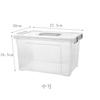 Caja de Almacenamiento de Escritorio con Tapa Asa Plástico Transparente Caja de Medicamentos Portátil Caja de Almacenamiento Doméstico con Tapa Caja de Almacenamiento de Juguetes