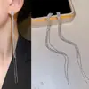Aguja de plata 925, diseño de nicho, aretes de puesto de mercado nocturno, fuente mayorista, aretes de moda estilo coreano, aretes populares
