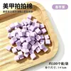 Pinza de Esponja para Uñas con Cuatro Garras de Acero Inoxidable para Recoger Piedras Preciosas, Circonitas y Diamantes; Bloque de Esponja Multifuncional