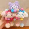 Anillo para el Cabello de Kulomi para Niñas y Niños Lindo Anillo de Lana Sanrio para Cola de Caballo de Niñas Bola en la Cabeza Tendones de Goma Accesorios para el Cabello