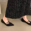 Sapatilhas de Bico Fino com Design que Aumenta a Altura, Sapatos Mary Jane Retrô Franceses, Sapatos Femininos Vermelhos de Novo Estilo para Primavera e Outono com Saias