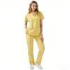 Conjunto de Ropa de Trabajo Médica, Uniforme Médico de Enfermería, Ropa de Trabajo para Mujer, Pantalones Deportivos, Uniforme Quirúrgico para Doctor, Spa, Salón