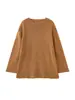 La nueva colección de otoño de Loufu presenta un suéter de lana floral de punto mixto colorido con cuello redondo casual de estilo japonés con un diseño único para mujer