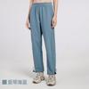 Pantalones Deportivos Rectos Holgados Adelgazantes de Canalé para Mujer de Cintura Alta con Cordón Ajustable para Fitness Casual para Correr Yoga