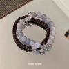 Pulseiras de Casal Empilhadas Tianzhu Mais Vendidas para Mulheres, Pulseiras de Três Círculos para Homens, Presentes para a Temporada de Formatura, Presentes de Design de Pulseira Masculina