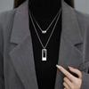 Cadena para Suéter de Doble Capa 2023 Nuevo Otoño e Invierno Collar Largo Accesorios de Moda de Alta Gama para Mujer