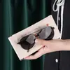 Bolsa Portátil para Óculos, Bolsa de Armazenamento para Óculos de Sol, Bolsa de Veludo Anti-Pressão, Fecho Automático de Mola, Estojo de Óculos de Alta Qualidade