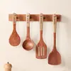 Espátula de Madera Hecha de Madera de Ébano, Espátula de Madera Específica para Sartenes Antiadherentes para Cocinar, Cuchara de Arroz de Madera para Uso Doméstico, Espátula de Madera, Cuchara de Madera para Cocinar