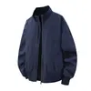 Otoño 2026 Nueva Chaqueta con Cuello Alto Moda Masculina Tendencia Versátil Chaqueta de Trabajo Fresca Estilo Coreano Celebridad de Internet Top