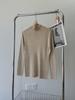 Suéter de cuello alto de lana para mujer, otoño e invierno, nuevo, elástico, de alta calidad, ajustado, suéter de cuello alto, camisa de fondo M5598