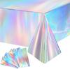 Nuevo mantel mágico desechable de Amazon Disco para mascotas, mantel de mesa arcoíris con láser colorido para fiesta de cumpleaños