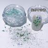 Flores Secas Originais Glitter Pó Opalino de Alto Brilho Mistura Especial Verão Nail Art Ultra-Fino Concha Flocos de Mica Pó de Glitter