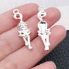 Explosiones transfronterizas cinco colores 100 animal lindo gato huella de pata colgante pulsera llavero accesorios de joyería colgante