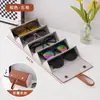 Caixa de Armazenamento Portátil para Óculos de Sol, Bolsa Organizadora Dobrável com Múltiplos Compartimentos para Estudantes, Suporte de Armazenamento Unissex