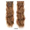 Peruca Longa Cacheada Europeia e Americana Conjunto de Seis Peças Cabelo com Clip Fibra Química Extensões de Cabelo Extensões de Cabelo Ondulado Extensi