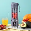 Exprimidor de alta gama nuevo transfronterizo, taza de jugo para hielo picado casero, exprimidor portátil recargable por USB, taza acompañante para exteriores 12