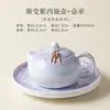 Juego de Tetera Xishi con Esmalte Cristalizado en Horno y Asa, Tetera de Cerámica para Oficina y Hogar, Juego de Té Kung Fu