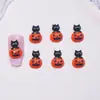 Venta Caliente Transfronteriza Decoraciones de Arte para Uñas de Dibujos Animados de Halloween Pequeños Accesorios de Resina Fantasma Calavera Calabaza Adornos de Ensamblaje para Uñas