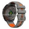 Para Relógio Jiaming Fenix8/7 Pulseira de Silicone Oficial Igual Duas Cores Fivela de Aço Inoxidável Pulseira de Liberação Rápida 20mm