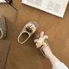 Zapatillas de Algodón Suaves y Lindas con Lunares y Cabeza de Osito 3D para Mujer Cálidas Suela Suave Ropa de Casa Antideslizantes Perezosas Felpa Algodón Zapatillas