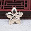 Yiwu hilo dorado conservador del color cobre dorado chapado DIY pieza de flor pequeña horquilla pasador corona de fénix accesorios para tocado Xiaxiao B2825