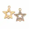 Colgante Doble Estrella Exquisito Oro Kc DIY Collar Pulsera Colgante Fábrica de Joyería Venta Directa Se Puede Lote Mixto Transfronterizo