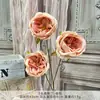 Série marrom Simulação de flores falsas Buquê de flores feito à mão Flor de casamento Flor de seda artificial Arranjo de decoração de casamento