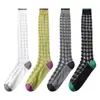 Calcetines Retro de Malla para Mujer de Nuevo Estilo, Transparentes de Moda, Versátiles, Adelgazantes, Largos, Calcetines a Cuadros, Venta al por Mayor desde Zhuji