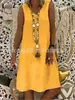 2026 Amazon Ebay Aliexpress Wish Verão Europeu e Americano Venda Quente Transfronteiriça Vestido Colete Sem Manga Decote V Moda Feminina