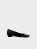 2026 Principios de Primavera Zapatos Planos para Mujer Rv Punta Cuadrada Clásica Hebilla de Diamante de Satén Zapatos para Mujer Estilo Ol para el Trabajo y el Desplazamiento Venta al por Mayor