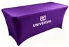 Funda de Mesa de Tela Elástica Leche de Seda Transfronteriza, Mantel de Spandex para Mesa Larga, Funda de Mesa para Evento al Aire Libre, Exposición, Conferencia, Banquete al por Mayor