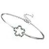 Pulsera de Trébol de Cuatro Hojas Chapada en Oro de 18 Quilates de Acero de Titanio, Simple, Nicho, Elegante, Pulsera de Alta Gama, Elegante, Lujo Accesible y Joyería Personalizada
