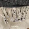 Collar Colgante Corazón Flor de Metal Estilo Ins Coreano Cadena Sencilla de Moda para Suéter Cadena de Joyería con Sentido de Diseño de Nicho Collar para Mujeres