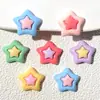 Estrella Brillante de Cinco Puntas de Doble Capa Colorida Accesorios de Resina para Bricolaje Accesorios Hechos a Mano para el Cabello Hebilla de Zapato Materiales Pegatinas para Funda de Teléfono Taza de Agua