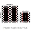 Platos de Papel Desechables, Vasos de Papel, Servilletas de Papel, Banderines, Juegos de Cuchillos Espirales, Suministros de Vajilla para Fiesta de Cumpleaños Temática de Llantas Transfronterizas