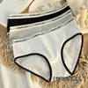 Bloqueio de Cor Transfronteiriço Virilha Respirável Confortável Roupa Íntima Feminina Estilo Japonês Cintura Média Elástico na Cintura Amigo da Pele Virilha Triangular Atacado