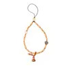 Estilo Zen semente de maracujá cordão de celular estilo étnico retro borla de rudraksha estilo bolsa da sorte cordão de celular curto