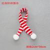 Mini Gorro de Navidad Bufanda Decorativa Navidad bufanda tejida mini gorro de punto