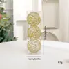 Nuevas decoraciones navideñas transfronterizas: bolas de Navidad huecas con purpurina dorada, adornos para árbol de Navidad, escaparates navideños