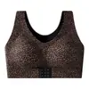 Bestseller Transfronterizo Europeo y Americano Estampado de Leopardo Lunares Talla Grande Lencería Push-up Soporte Lateral Anti-caída Estilo Chaleco Sujetador sin Aros