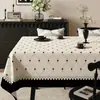 Mantel Vintage Estilo Francés, Impermeable, Resistente al Aceite, Lavable, Funda Rectangular para Mesa de Comedor, Lujo Ligero, Aspecto de Alta Gama, Tela de Cubierta para Mesa de Café
