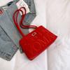 Bolsa de Balé Suede Estilo Gentilwoman 2025 Nova Versátil Retro Bordada de Ombro