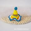 Chapéu de Aniversário Doce de Princesa Headwear Totalmente Feito à Mão Crochê Chapéu Alto de Lã Presilha de Cabelo Grampo de Cabelo de Crochê Presilha BB Fábrica Direta