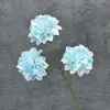 Flor artificial haste única com 3 peônias, fundo para salão de casamento, decoração de sala de estar em casa, flores de nenúfar artificiais atacado