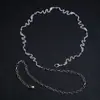 Cadena de Cintura Elegante de Metal con Girasol para Mujer de Comercio Exterior, Accesorio de Cintura Ajustable para Vestido, Cinturón de Cadena Multicapa de Gama Alta