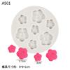 Molde de silicona con forma de flor grande y pequeña, accesorio para decoración de tartas de postre con diseño de girasol, molde de cerámica blanda de arcilla epoxi